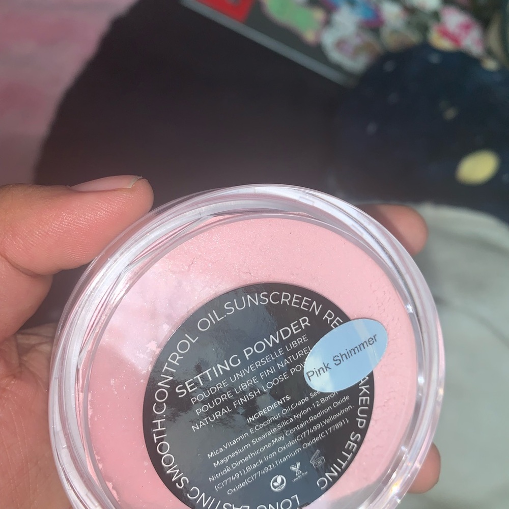 Pink Shimmer Setting Powder